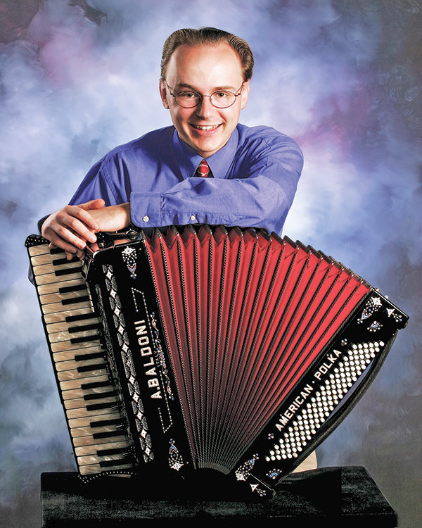 Performer with accordion 
