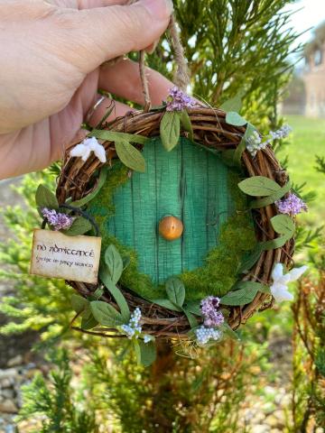 Photo of Actual Hobbit Door Ornament Craft LMI