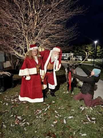 Santa and Reindeer