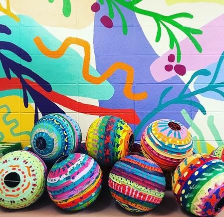 painted paper lanterns