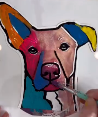 Pop Art Dog Portrait